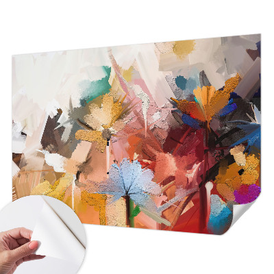 3D fototapet Blommig abstrakt