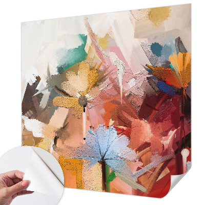 3D fototapet Blommig abstrakt