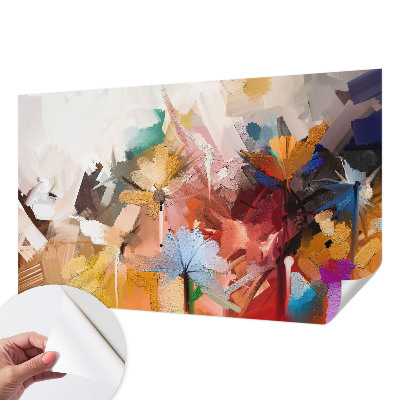 3D fototapet Blommig abstrakt
