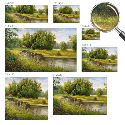 Peel and stick fototapet Landsbygdslandskap