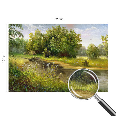 Peel and stick fototapet med motiv av ett landsbygdslandskap