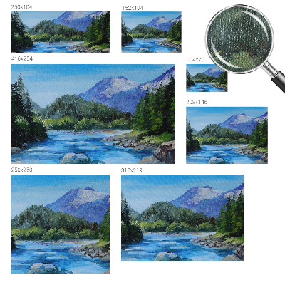 Fototapet barn Bergslandskap