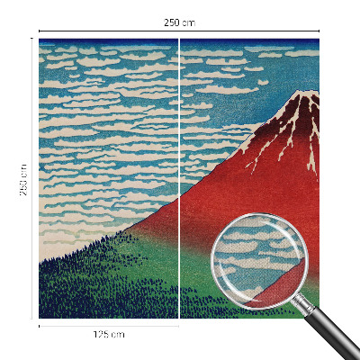 Fototapet barnrum Röda berget