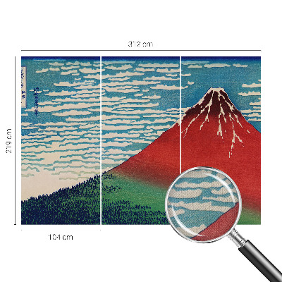 Fototapet barnrum Röda berget