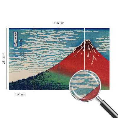 Fototapet barnrum Röda berget