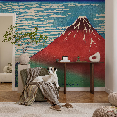 Fototapet barnrum Röda berget