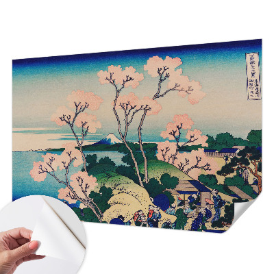 3D fototapet med motiv av körsbärsblommor