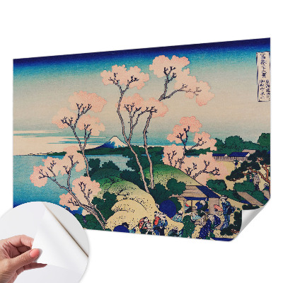 3D fototapet med motiv av körsbärsblommor