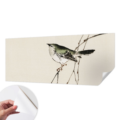 Självhäftande fototapet med ett harmoniskt motiv av en fågel