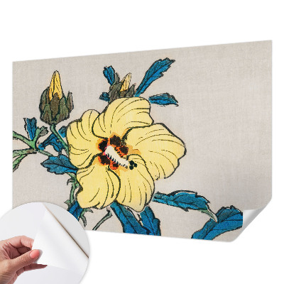 Fototapet barnrum Gul blomma