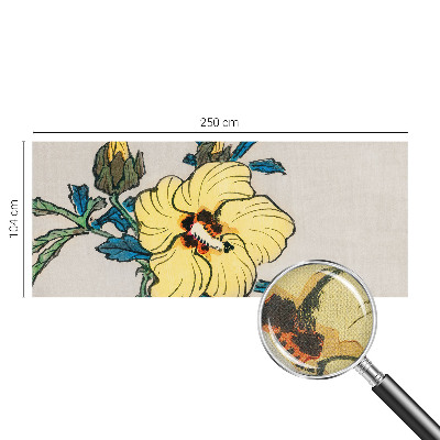 Fototapet barnrum Gul blomma