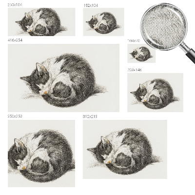 Peel and stick fototapet med motiv av en bedårande kattunge