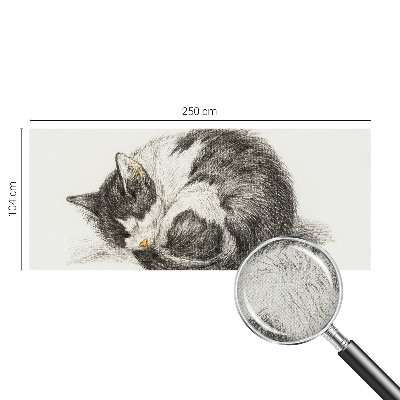 Peel and stick fototapet med motiv av en bedårande kattunge