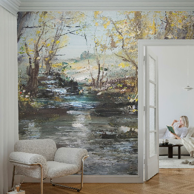 Fototapet barn Skogsbäck