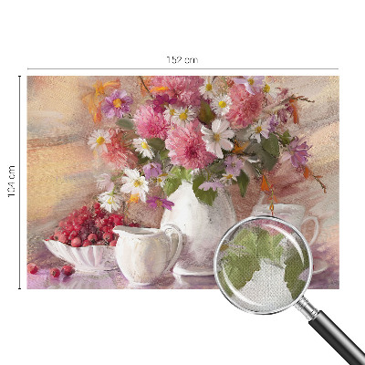 Självhäftande fototapet med motiv av vildblommor