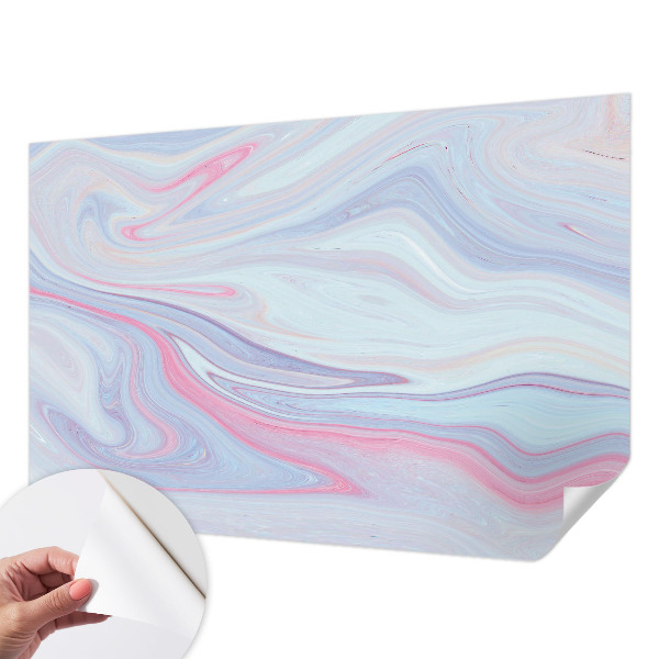 3D fototapet med pastellvirvel i mjuka färger