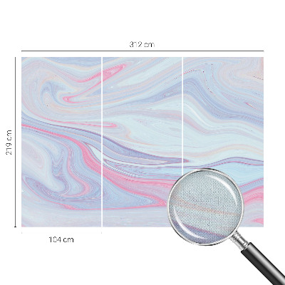 3D fototapet med pastellvirvel i mjuka färger