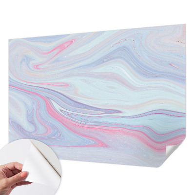 3D fototapet med pastellvirvel i mjuka färger