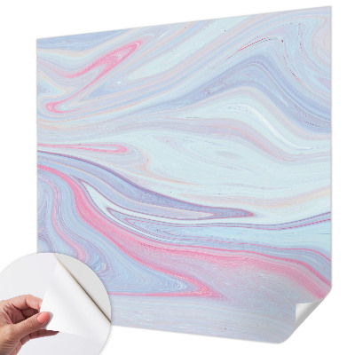 3D fototapet med pastellvirvel i mjuka färger