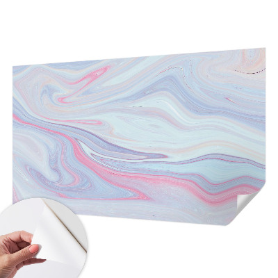 3D fototapet med pastellvirvel i mjuka färger