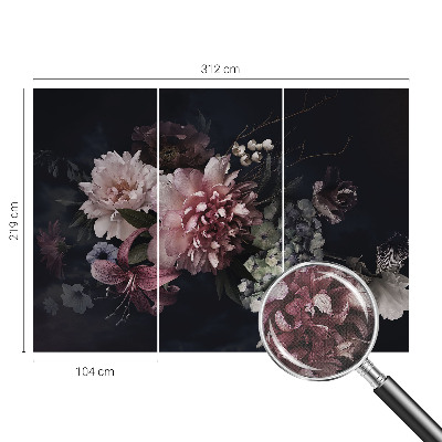 Fototapet barnrum med ett blomsterarrangemang som motiv