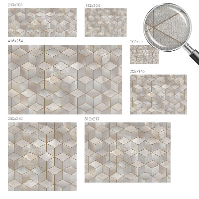 Fototapet barnrum Geometrisk mosaik