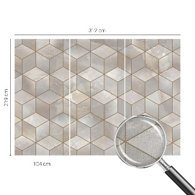 Fototapet barnrum Geometrisk mosaik