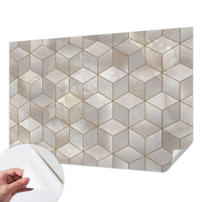 Fototapet barnrum med en geometrisk mosaik