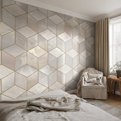 Fototapet barnrum Geometrisk mosaik