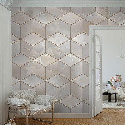 Fototapet barnrum Geometrisk mosaik