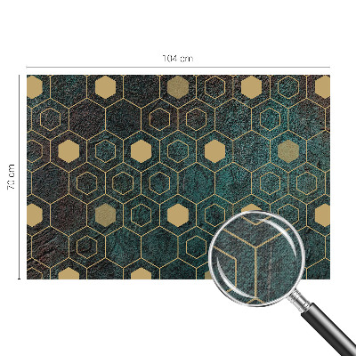 Självhäftande fototapet Geometriska hexagoner