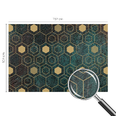 Självhäftande fototapet Geometriska hexagoner