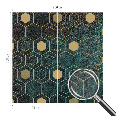 Självhäftande fototapet Geometriska hexagoner