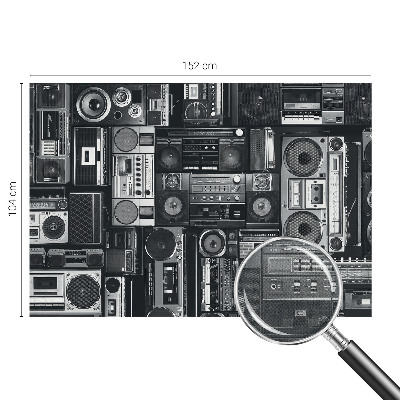 3D fototapet Retroradio