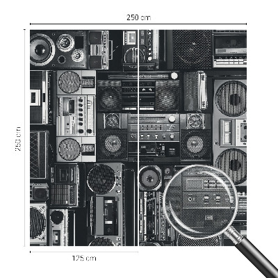3D fototapet Retroradio