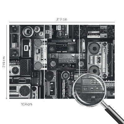 3D fototapet Retroradio