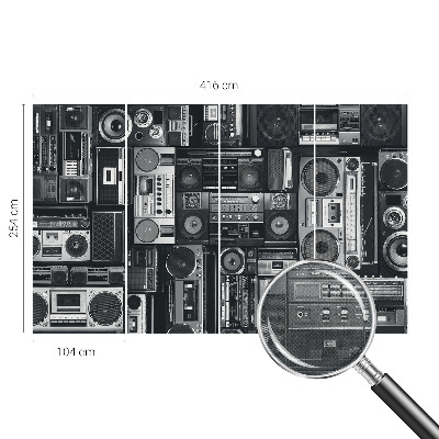 3D fototapet Retroradio