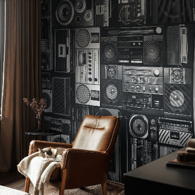 3D fototapet Retroradio