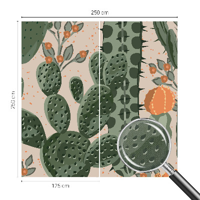 Fototapet för barn Gröna kaktusar