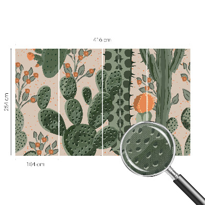 Fototapet för barn Gröna kaktusar