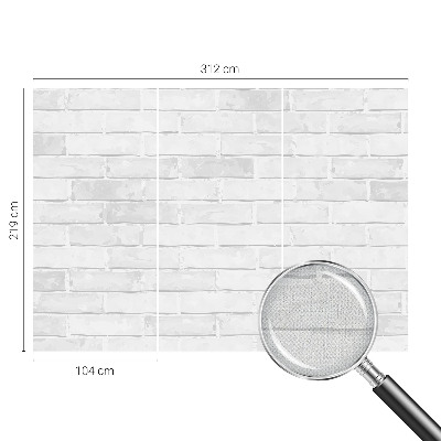 3D fototapet med motiv av en tegelvägg