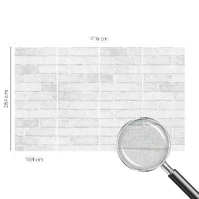 3D fototapet med motiv av en tegelvägg