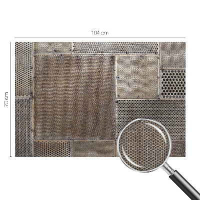 3D fototapet med metalliska mönster