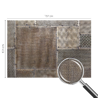 3D fototapet med metalliska mönster