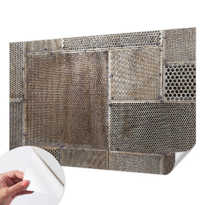 3D fototapet Metalliska mönster