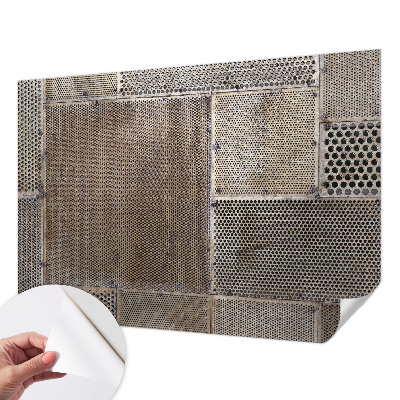 3D fototapet Metalliska mönster