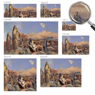 Fototapet för barn Skogslandskap