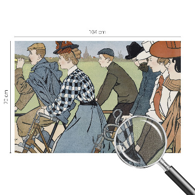 Självhäftande fotovägg Veterancyklister