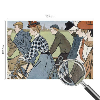 Självhäftande fotovägg Veterancyklister