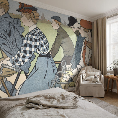 Självhäftande fotovägg Veterancyklister